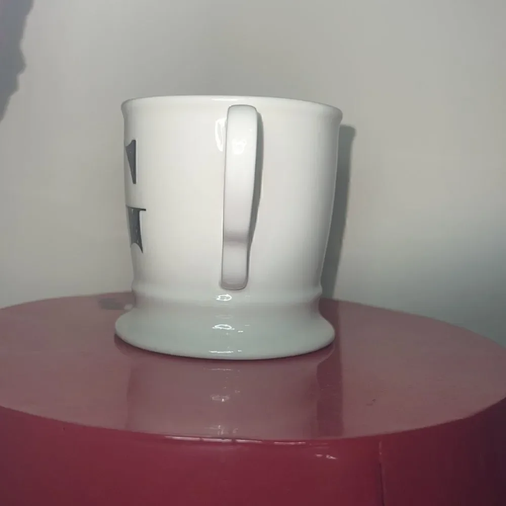 Anthropologie Home Monogram Initial G Coffee Cup Mug White Black